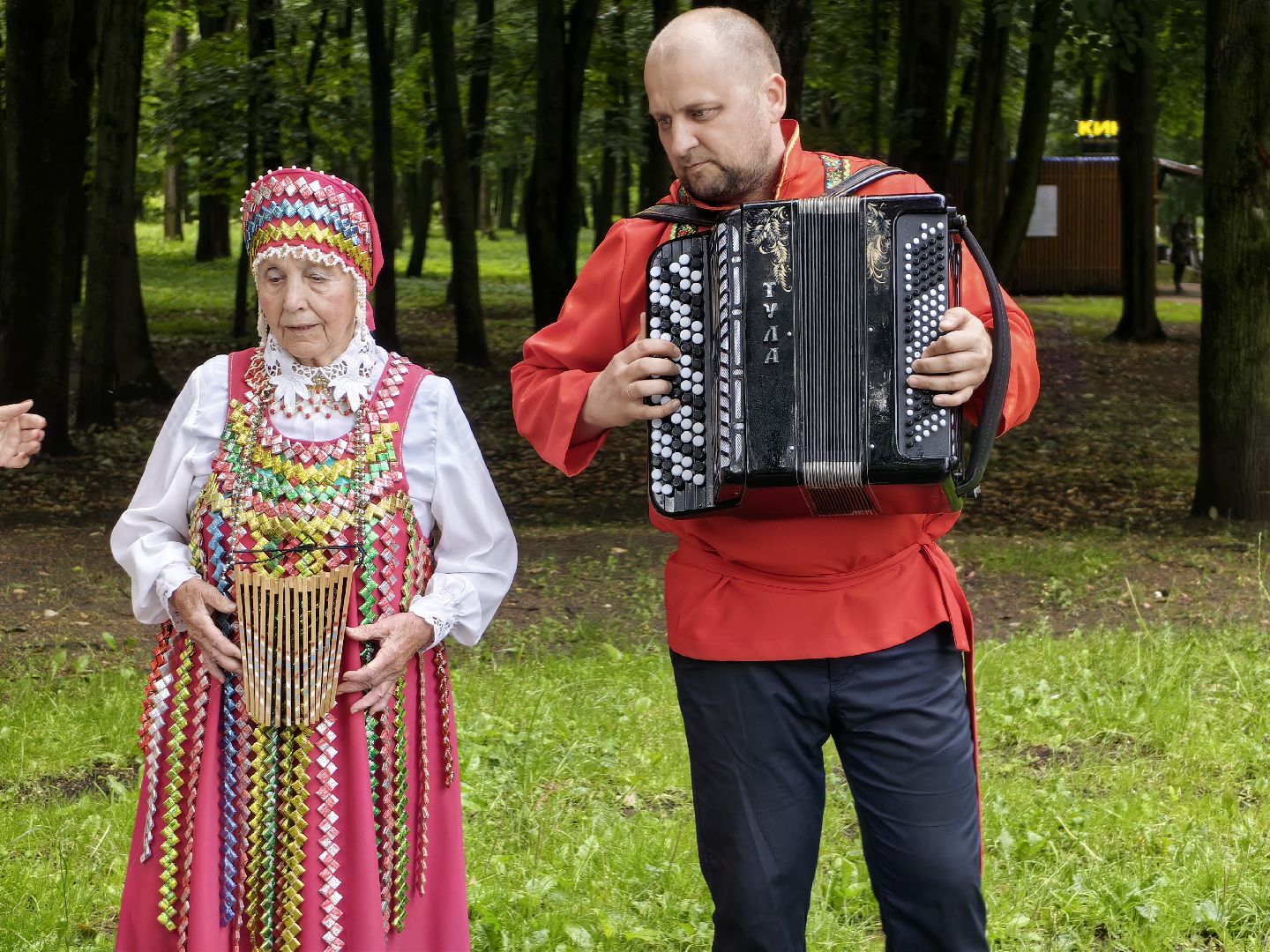 Коллектив, песня, хор, концерт, парк