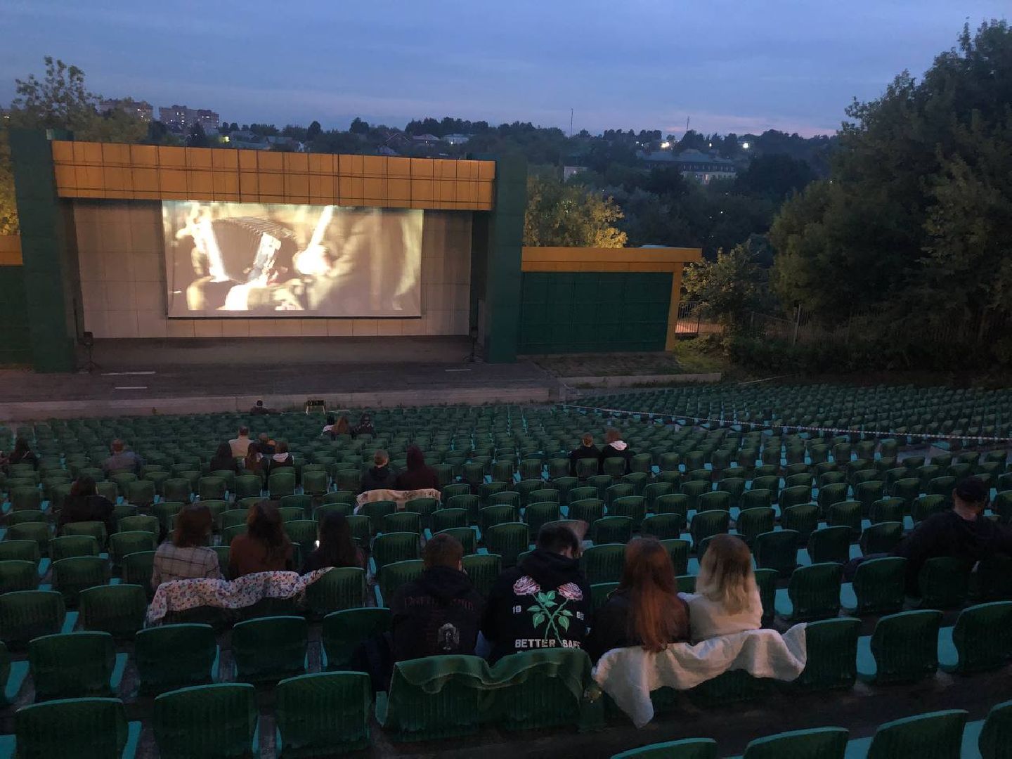 Подольск, кино, лето в Подмосковье, кинопоказ