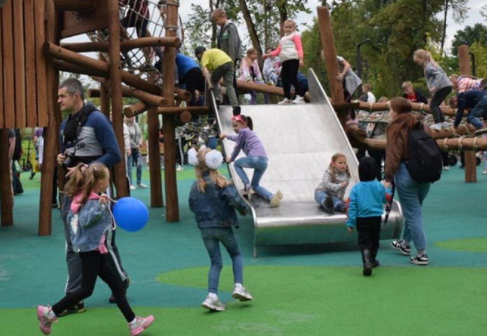 Павловский Посад, городской округ Павловский Посад, Дубрава, парк, благоустройство, дети, сквер, площадка, горка