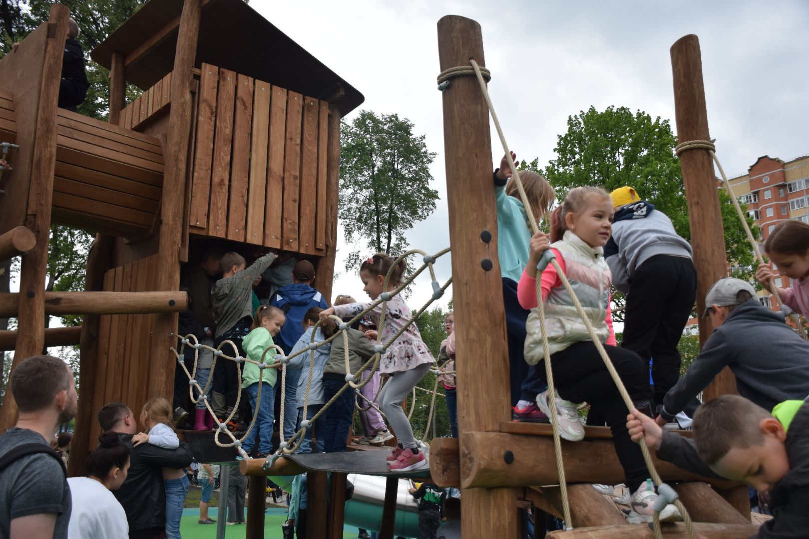 Павловский Посад, городской округ Павловский Посад, Дубрава, парк, благоустройство, дети, сквер, площадка, горка