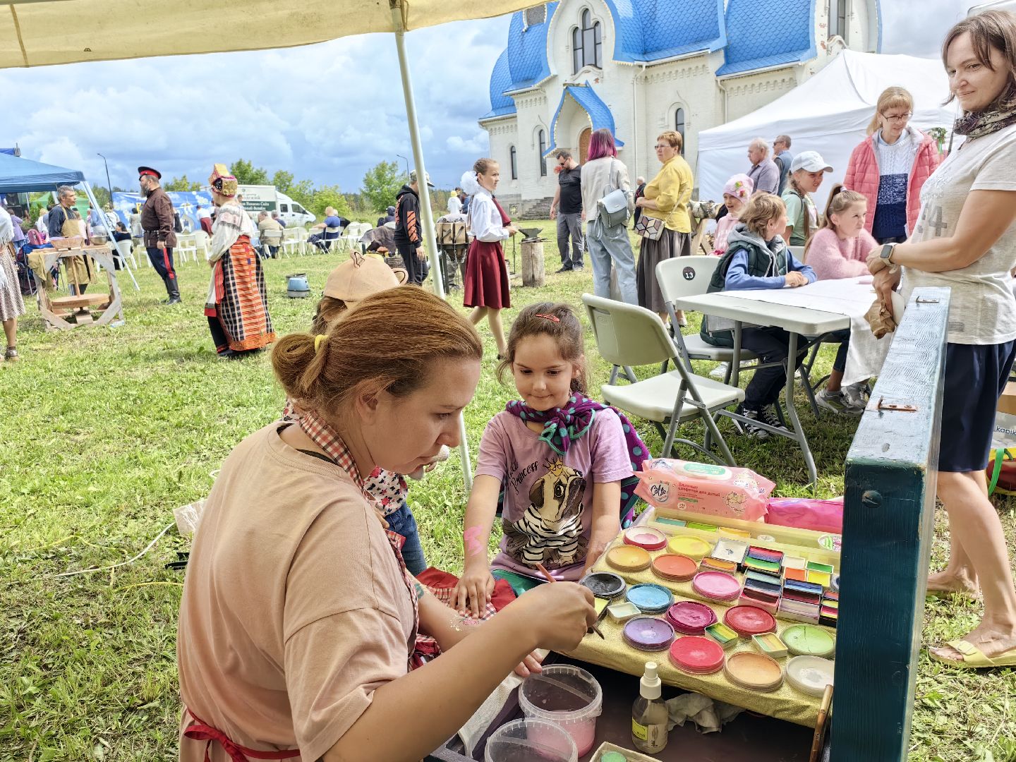 Аквагрим, фестиваль, семья, храм