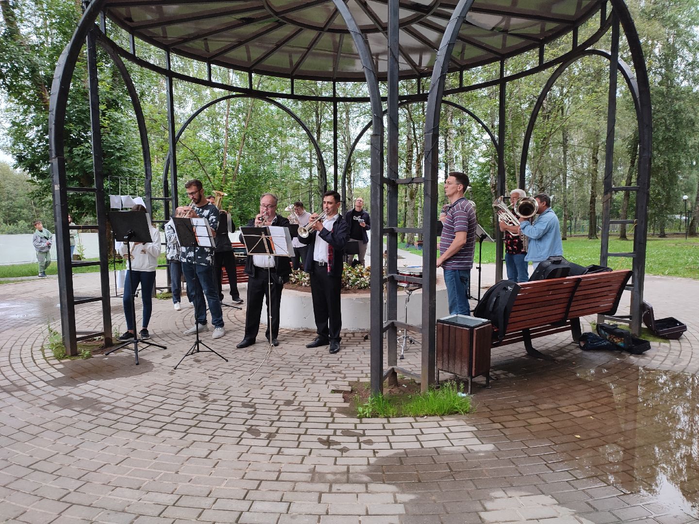 #ночьвпарке, #талдом, #дети, #пеннаявечеринка, #оркестр, #шахматы