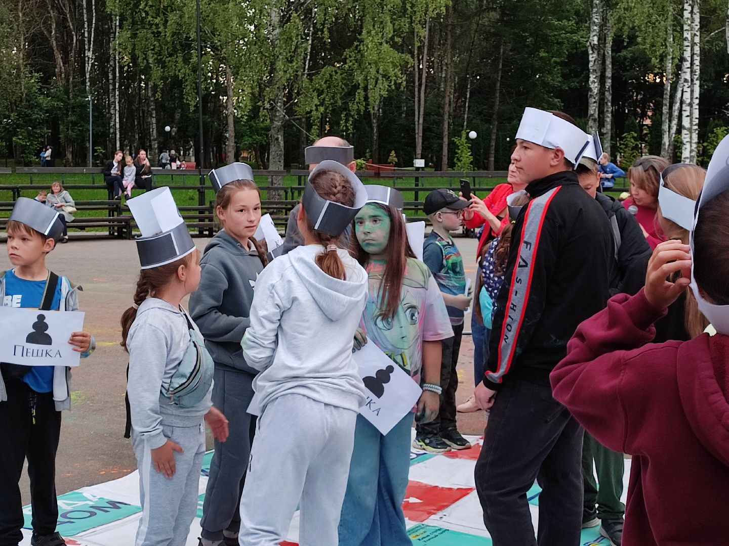 #ночьвпарке, #талдом, #дети, #пеннаявечеринка, #оркестр, #шахматы