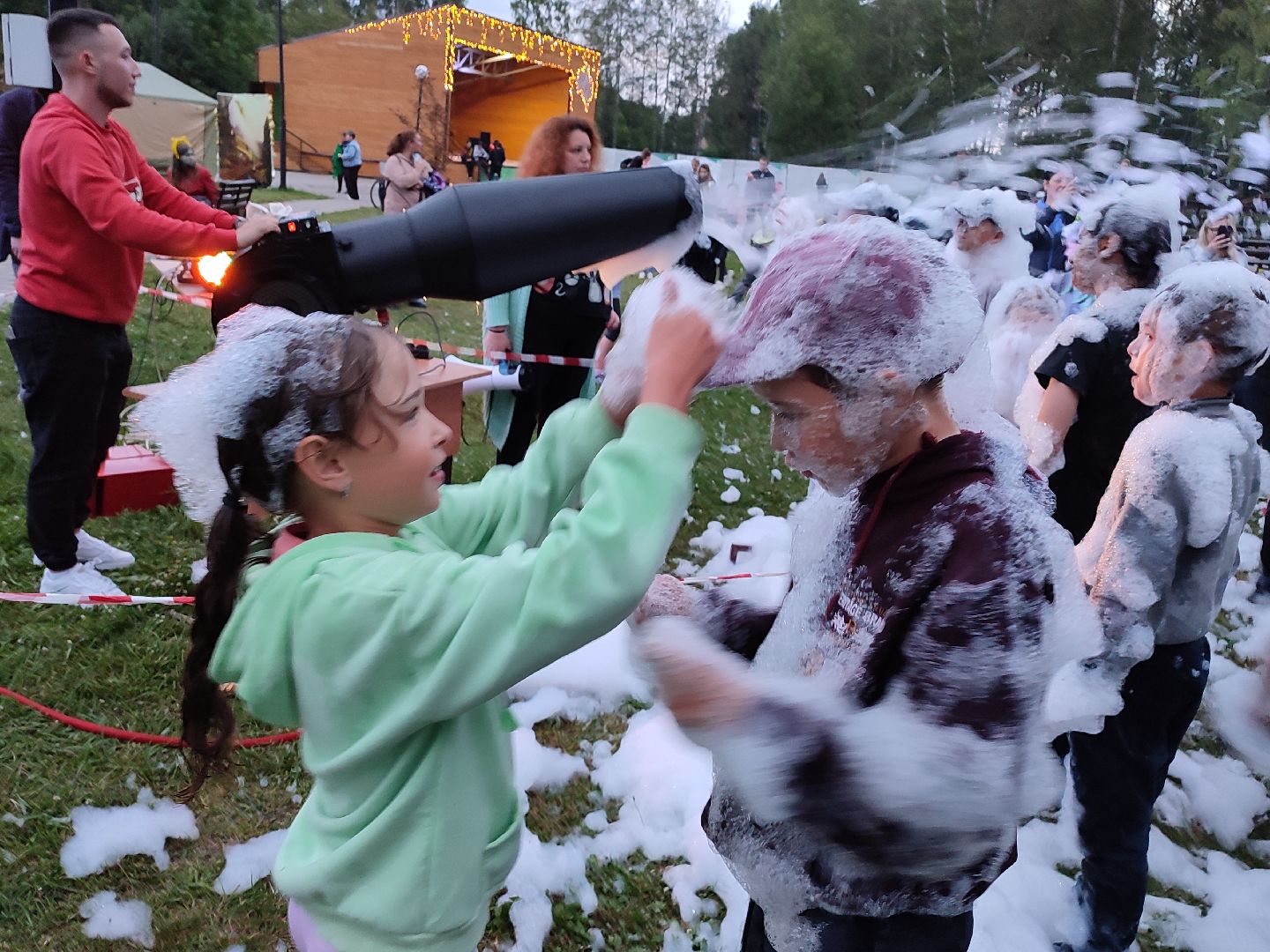 #пеннаявечеринка, #ночьвпарке, #пена, #веселье, #талдом