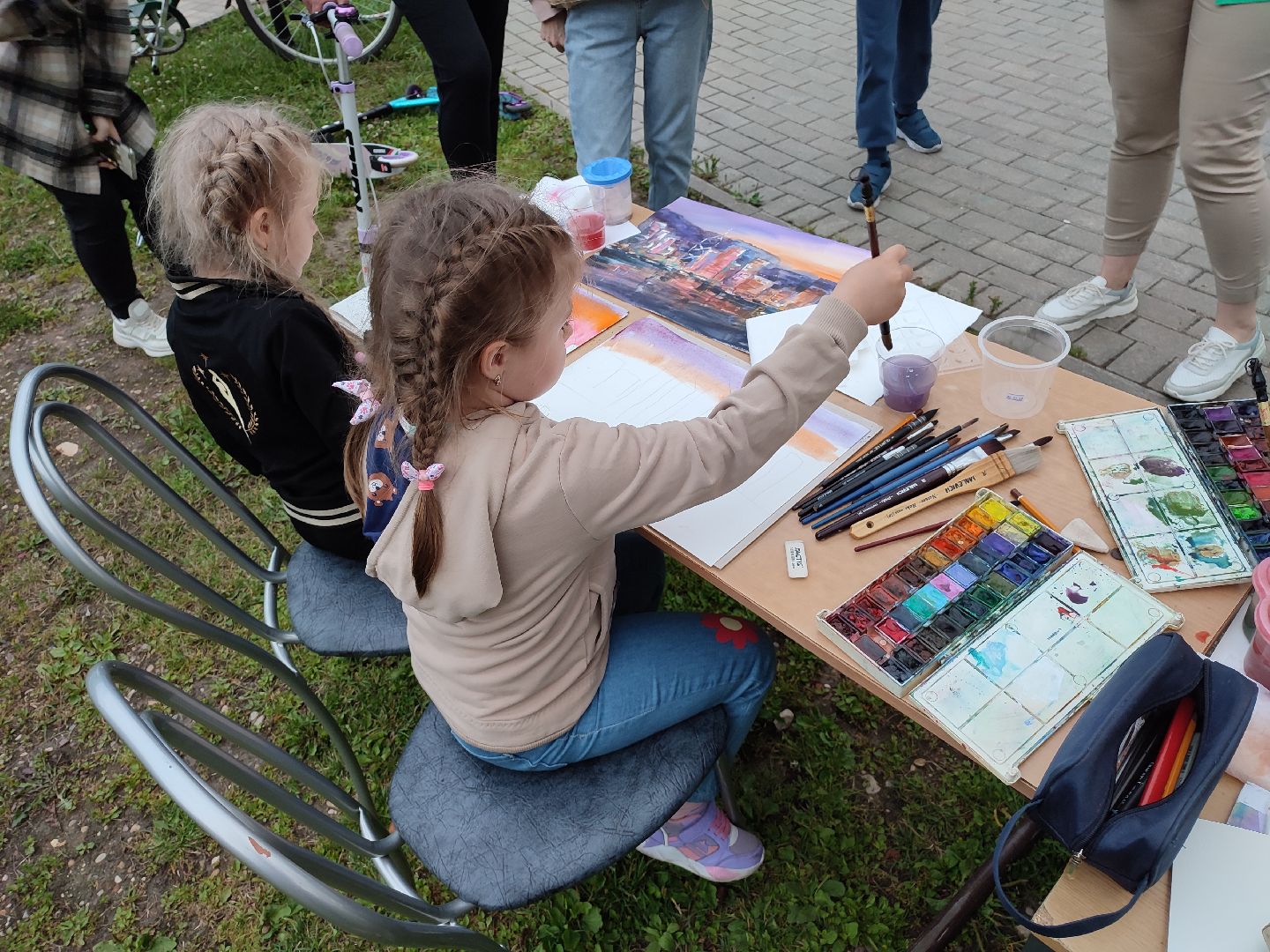 #рисунки, #мастер-класс, #дети, #живопись, #краски