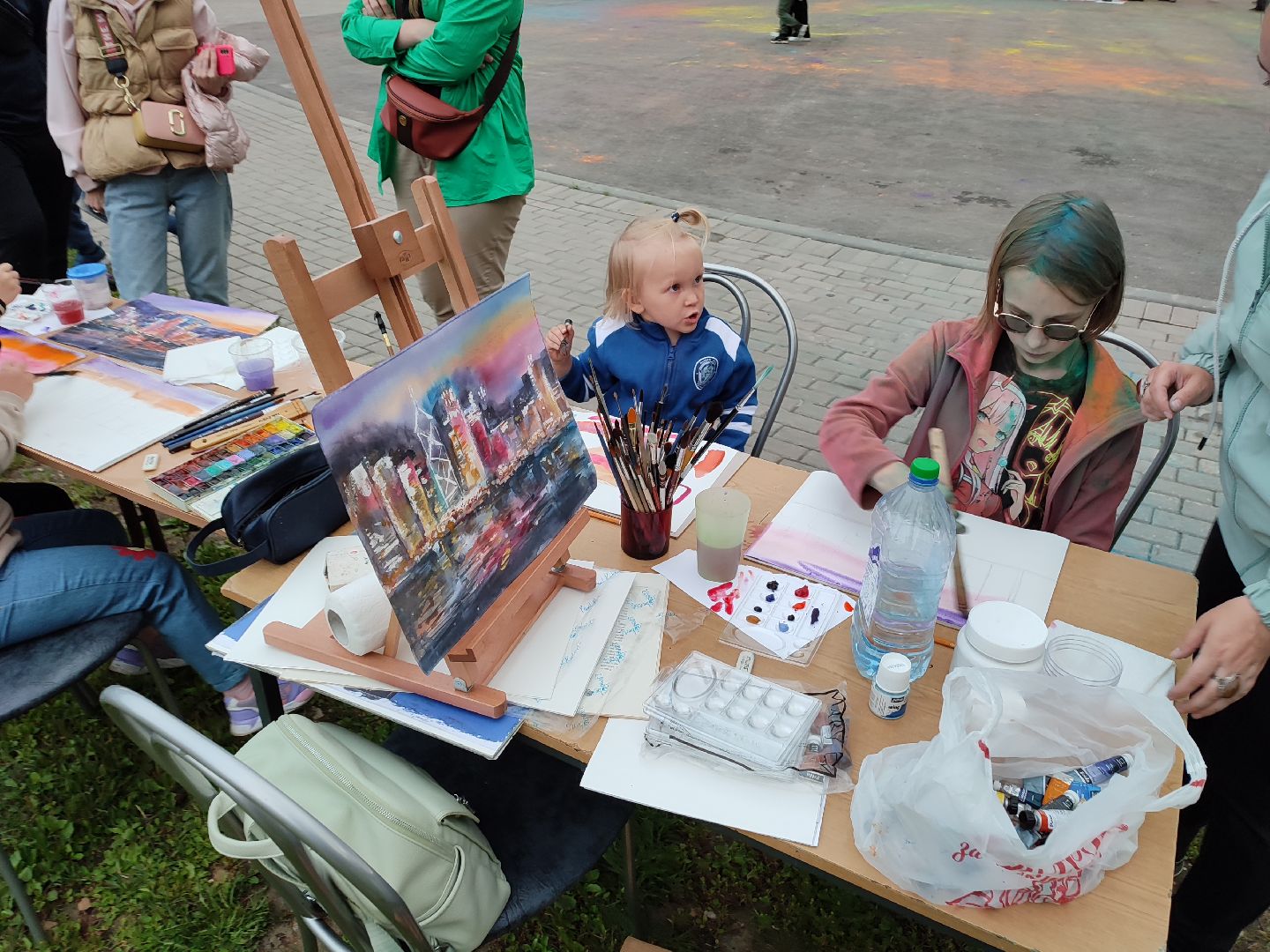 #рисунки, #мастер-класс, #дети, #живопись, #краски