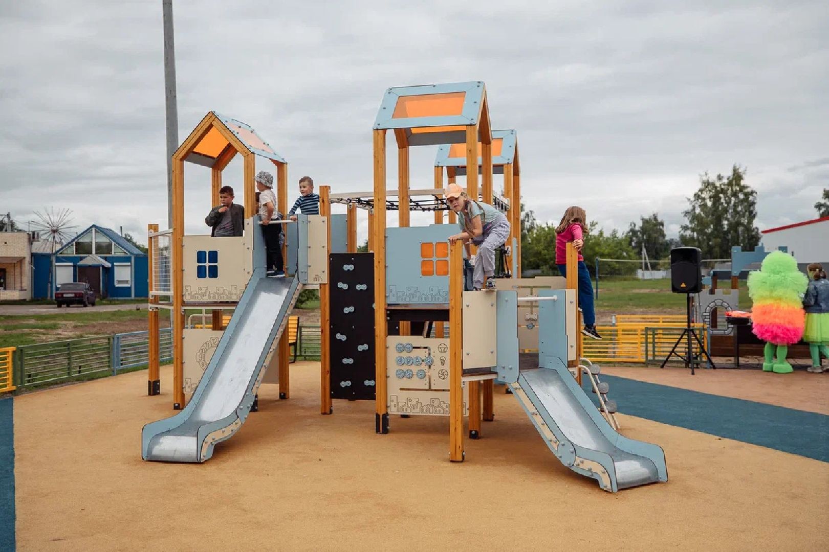 Площадка, игра, дети, губернатор, Орехово-Зуево, открытие