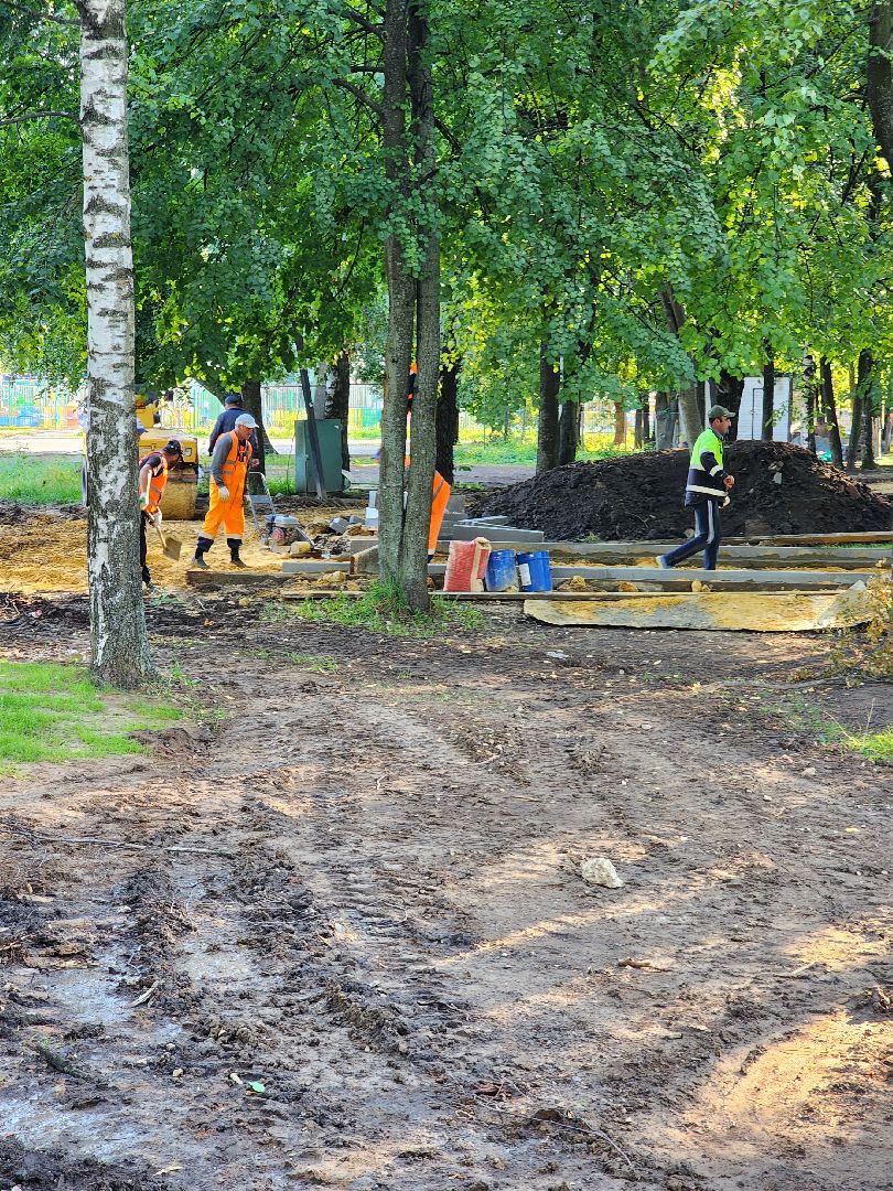 Долгопрудный, парки, реконструкция, Центральный парк, ЖКХ, благоустройство, плитка