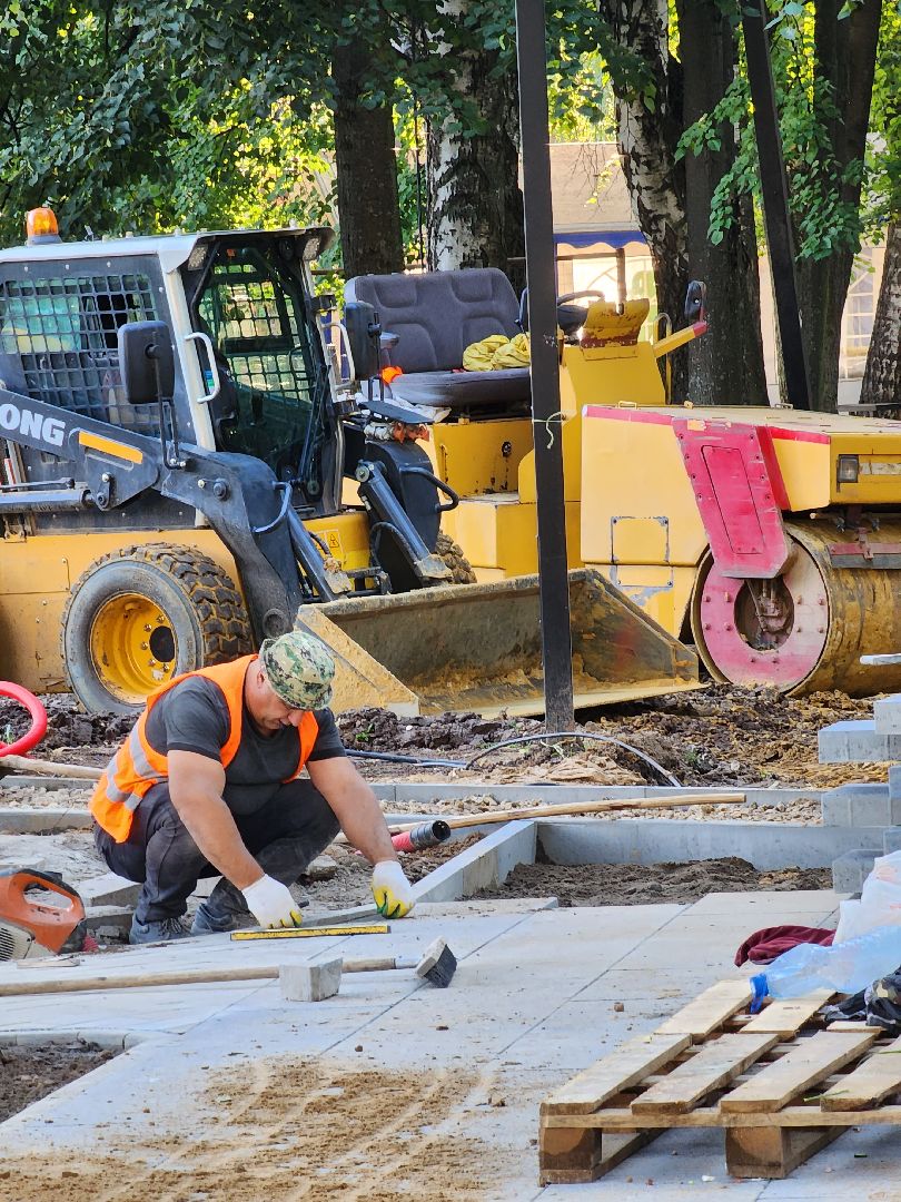 Долгопрудный, парки, реконструкция, Центральный парк, ЖКХ, благоустройство, плитка