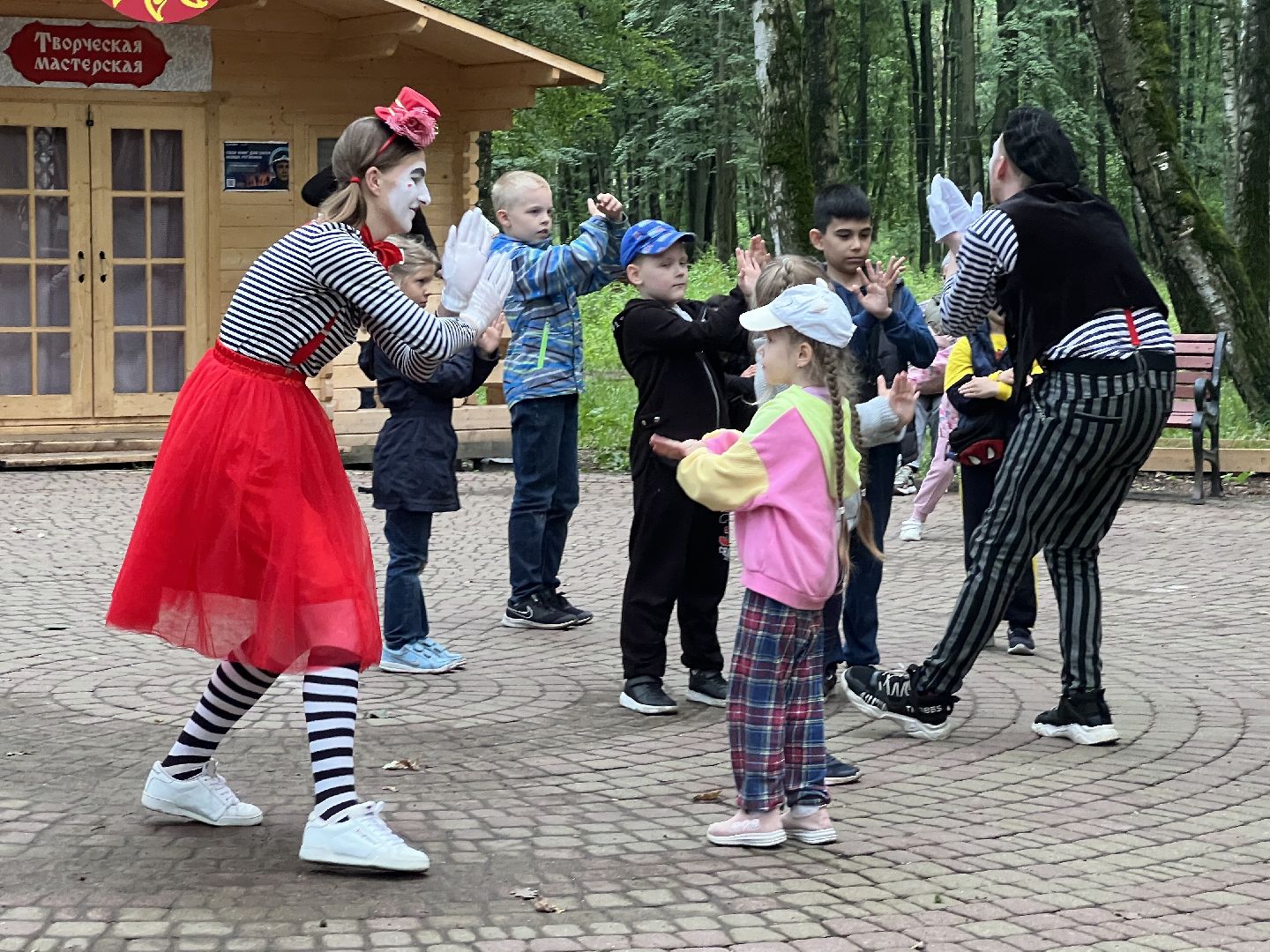 Химки, парк, Ночь в парке, дети, Лето в Подмосковье