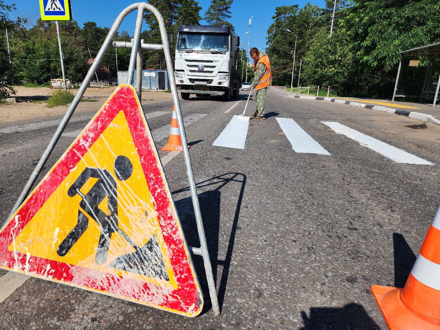 дороги, зебра, пешеходный переход, серпухов, стадион спартак,