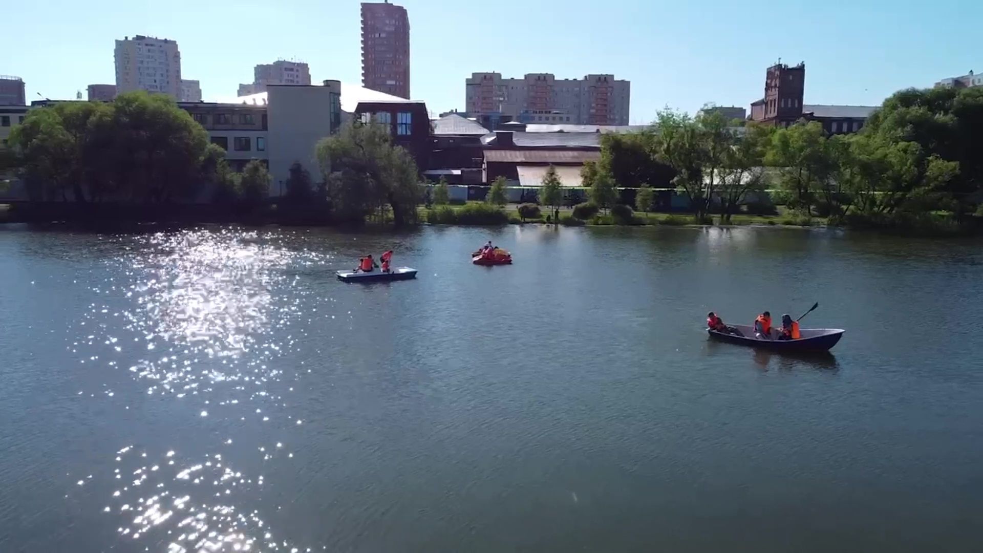 Реутов, Фабричный пруд, парк, фонтан