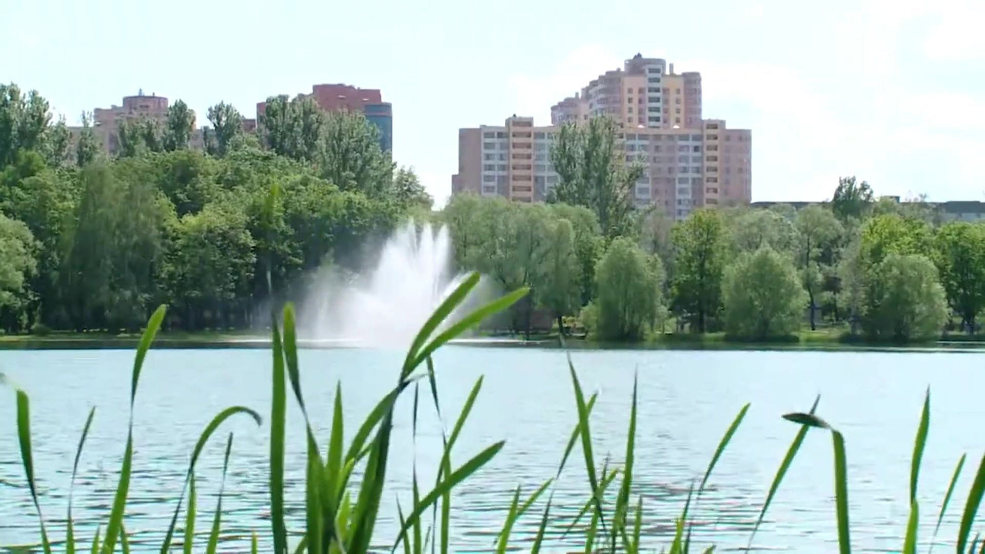 Реутов, Фабричный пруд, парк, фонтан