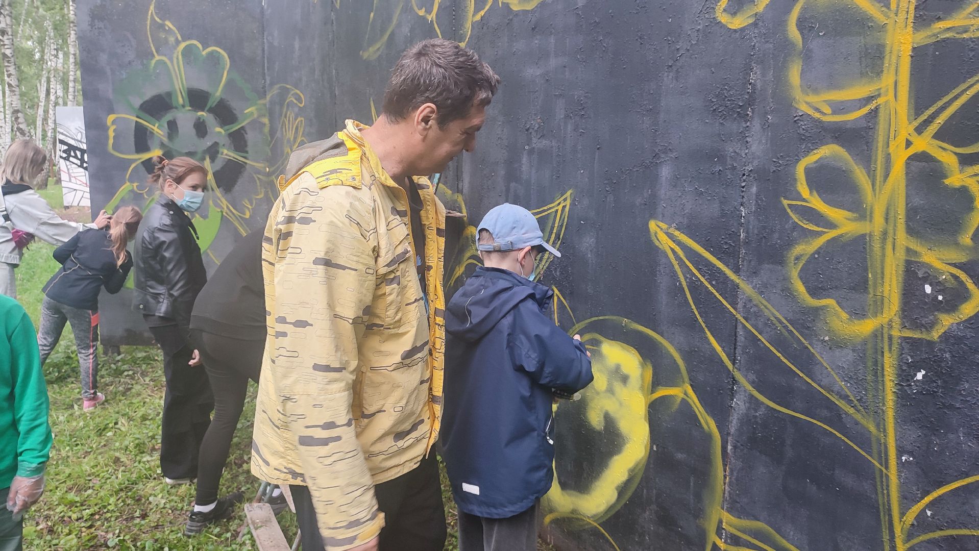 Кашира, парк, граффити, мастер-класс, цветы, дети