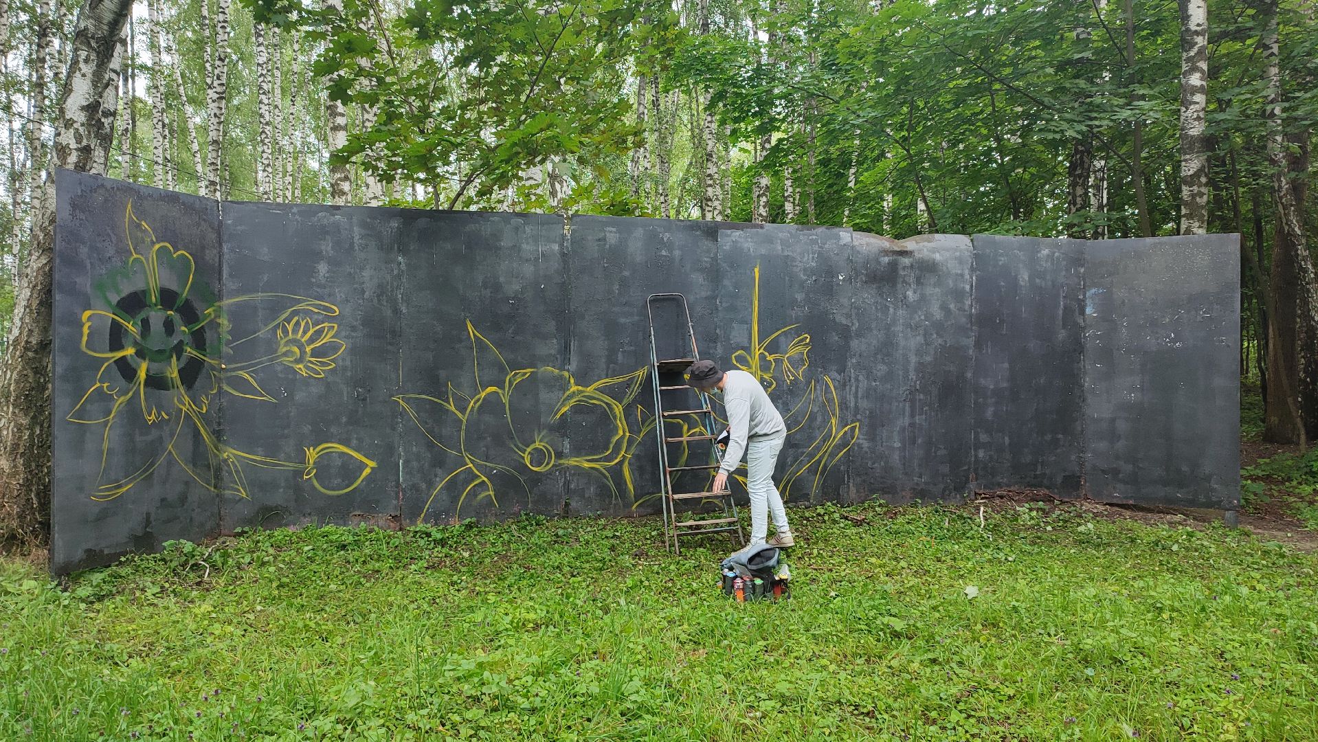 Кашира, парк, граффити, мастер-класс, цветы, дети