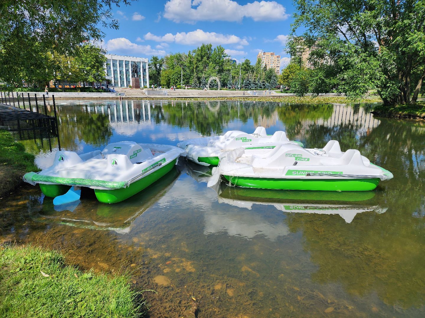Одинцово, благоустройство, пруд, баранка, лодочная станция,