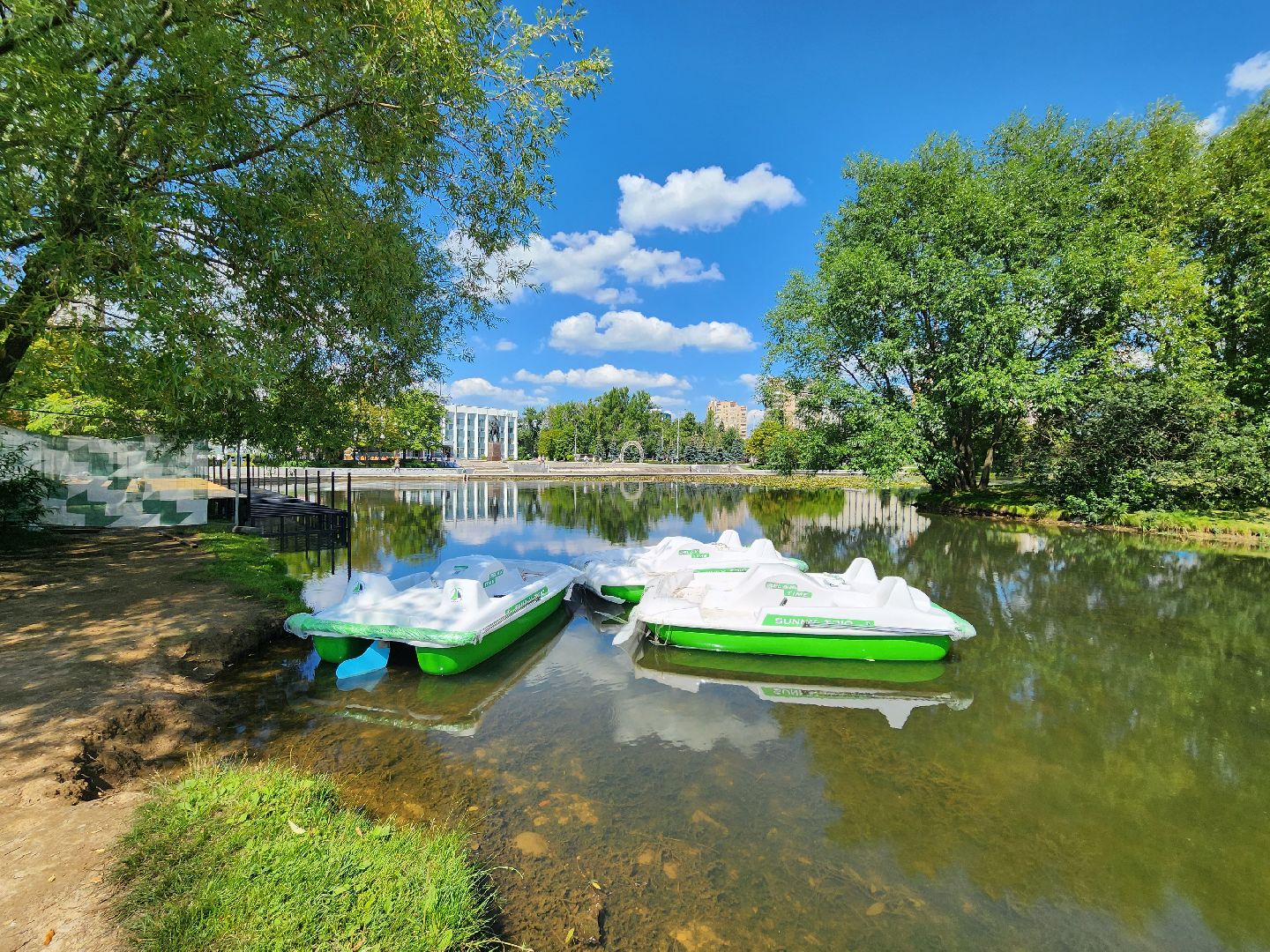 Одинцово, благоустройство, пруд, баранка, лодочная станция,