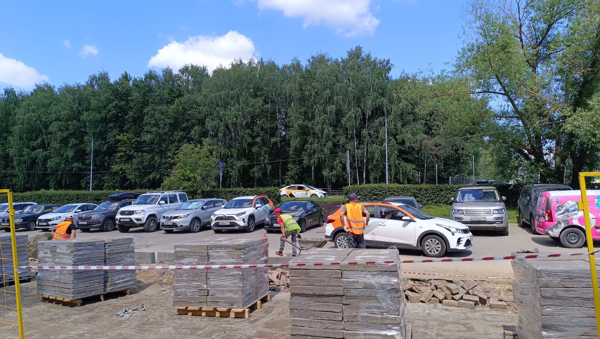 Лобня, плитка, благоустройство