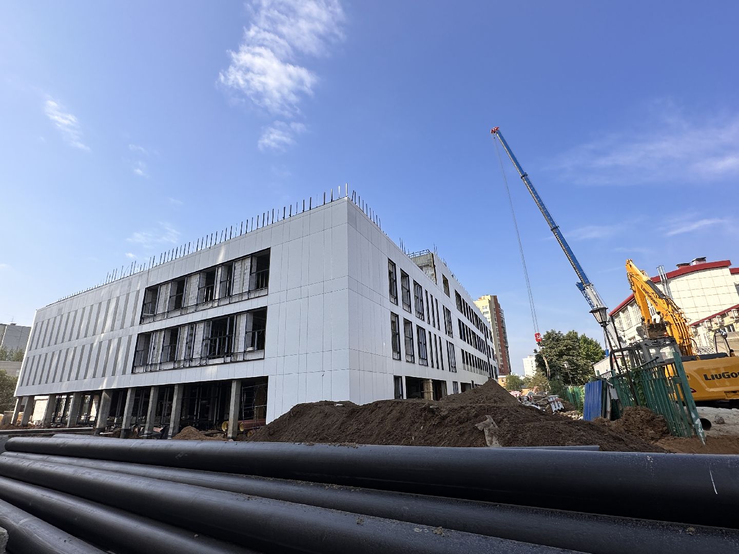 14 гимназия, строительство, пристройка, школа, школа полного дня, Одинцово, Лобня, Красногорск, Гусарская баллада, губернатор Андрей Воробьёв