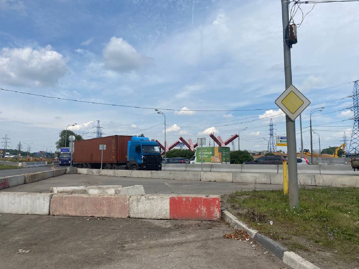 Химки, дорога, эстакада, строительство, движение