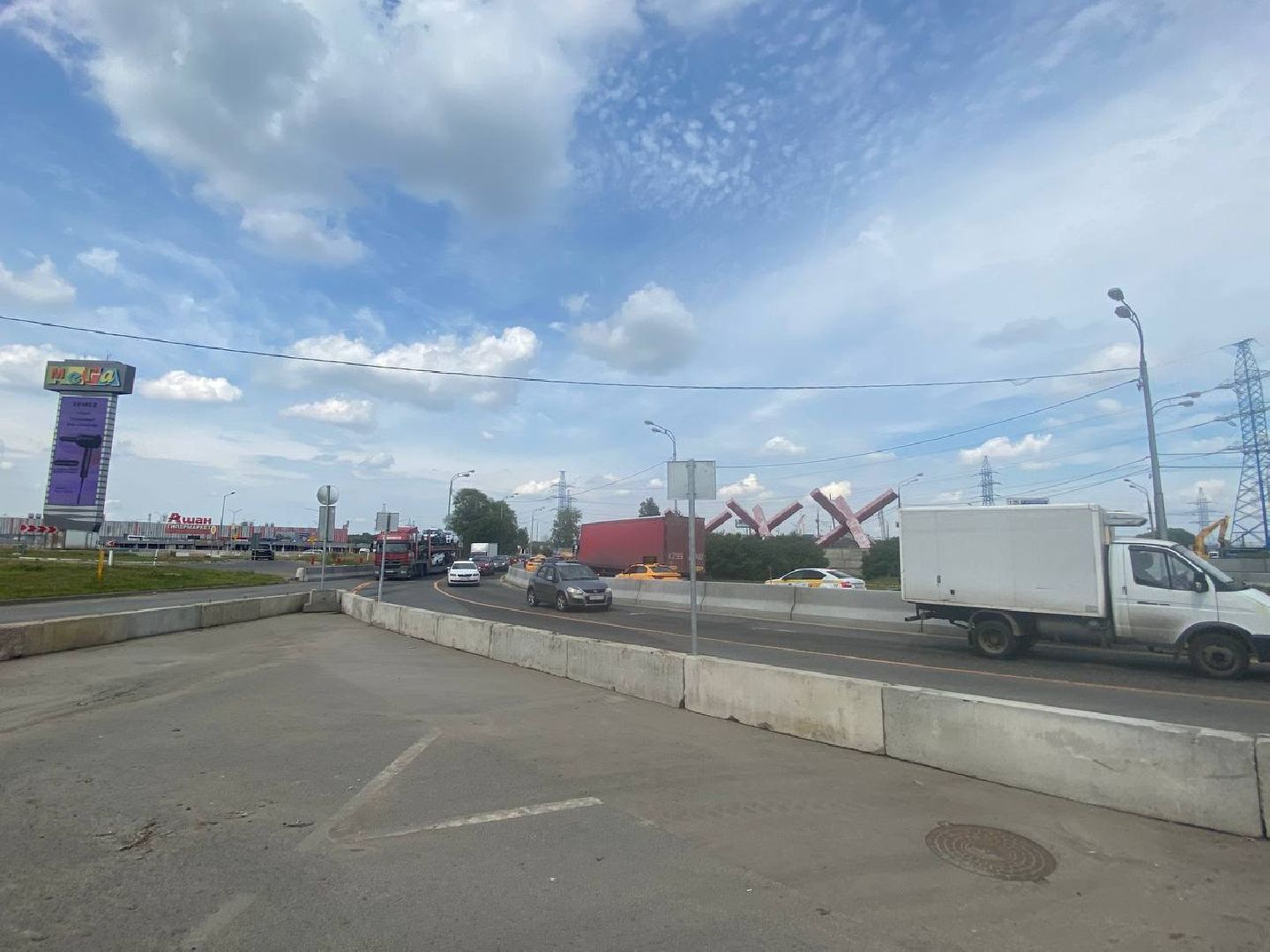 Химки, дорога, эстакада, строительство, движение