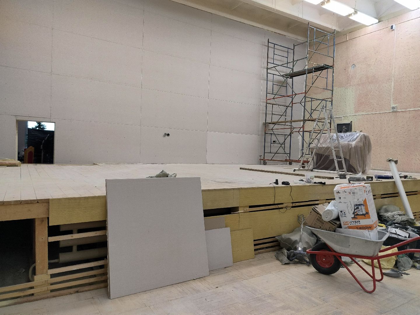 актовый зал, школа, капрремонт, МБОУ СОШ 3, строительство, Протвино