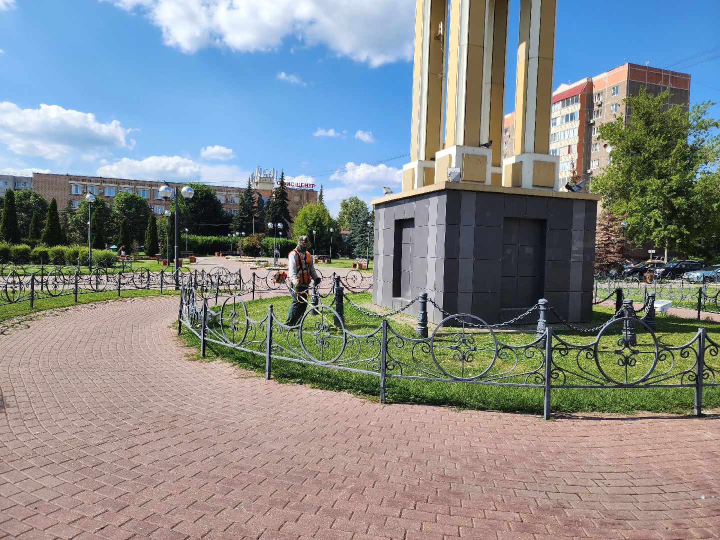 Подольск, благоустройство, окос травы, озеленение, ПКБ