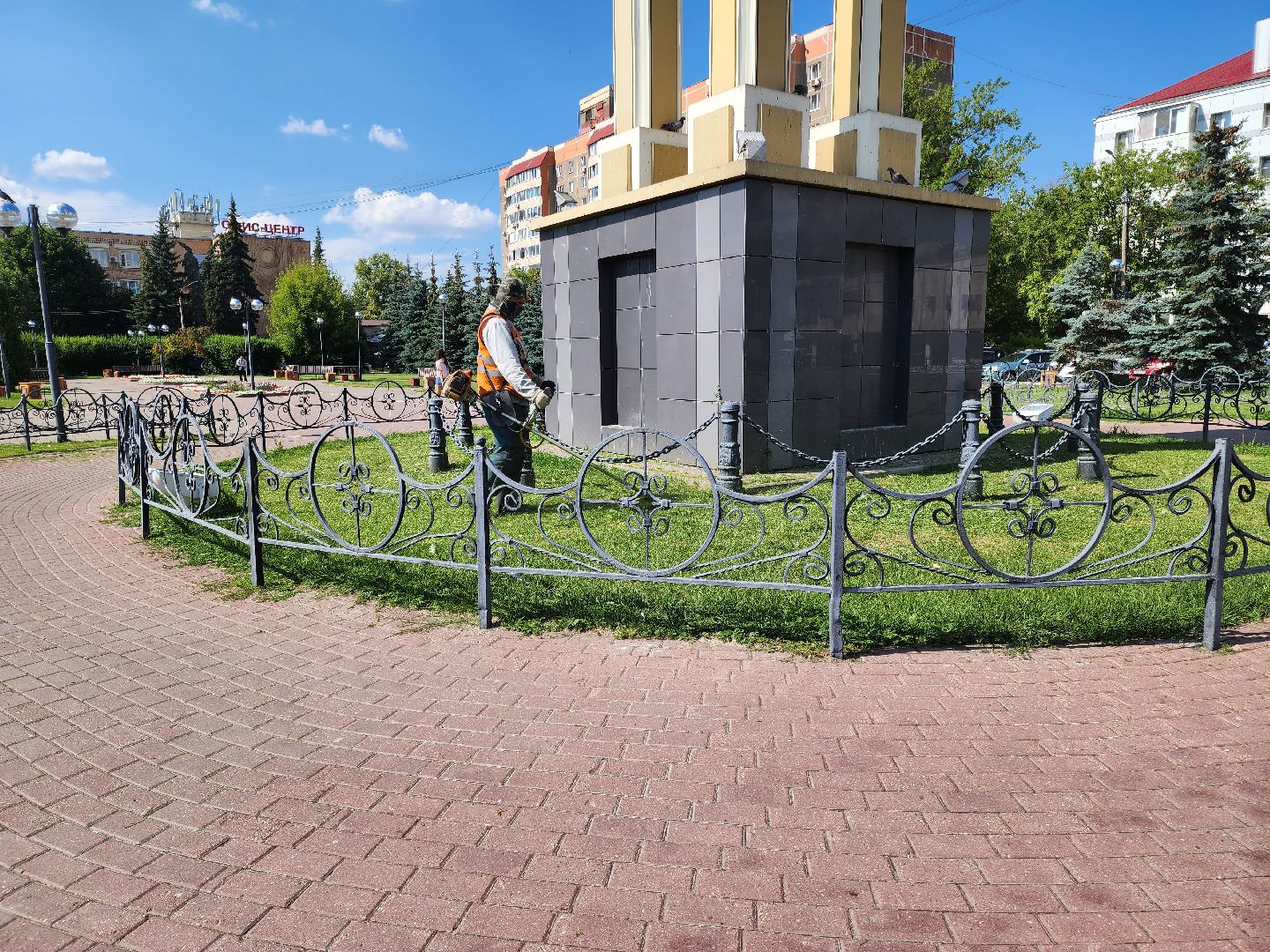 Подольск, благоустройство, окос травы, озеленение, ПКБ