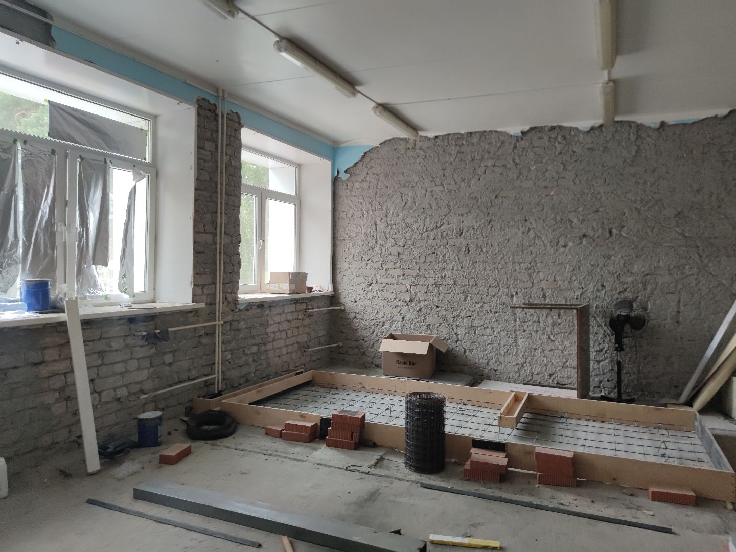 Ремонт, рентген-кабинет, Дубненская городская больница, Дубна