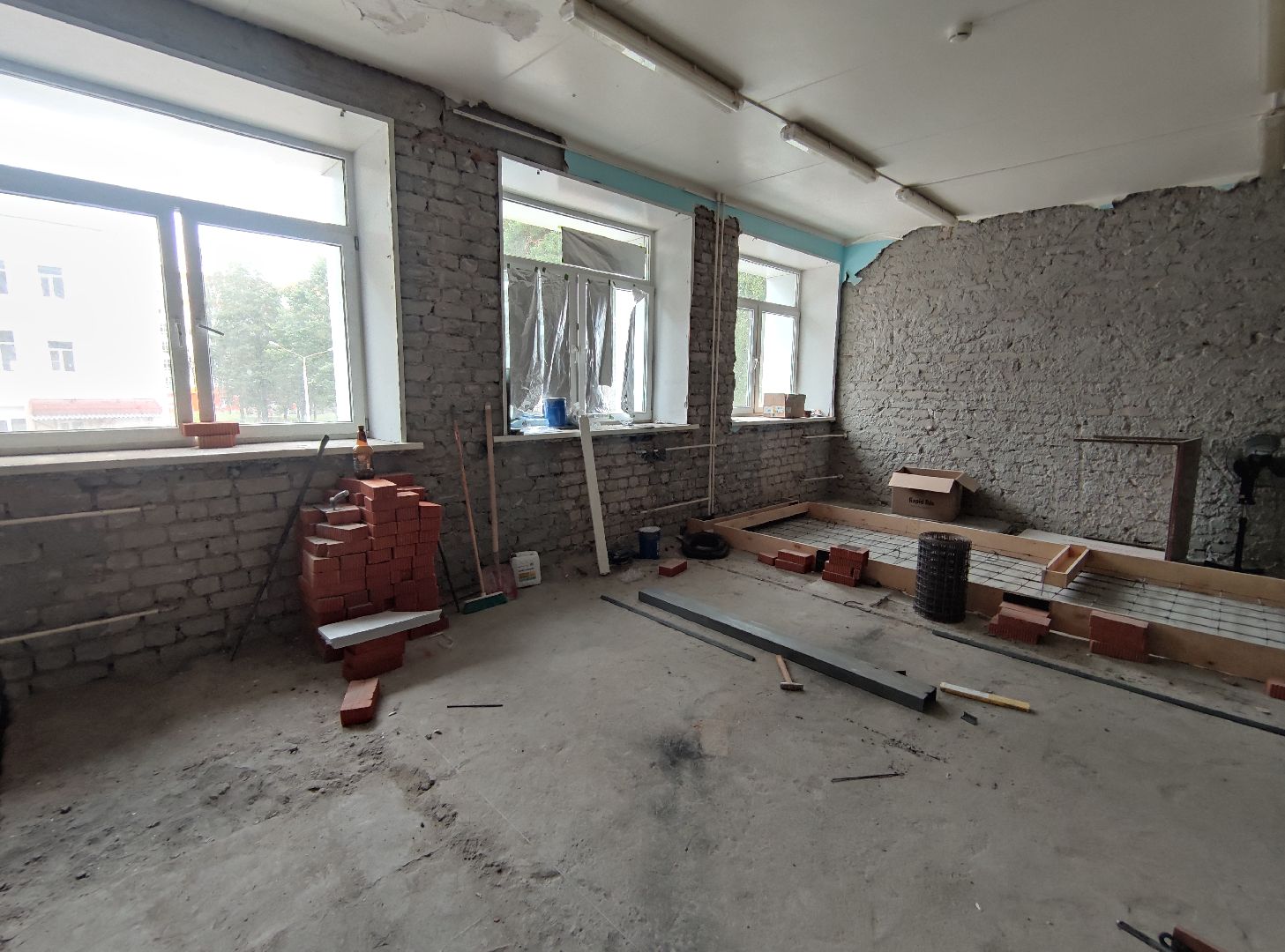 Ремонт, рентген-кабинет, Дубненская городская больница, Дубна