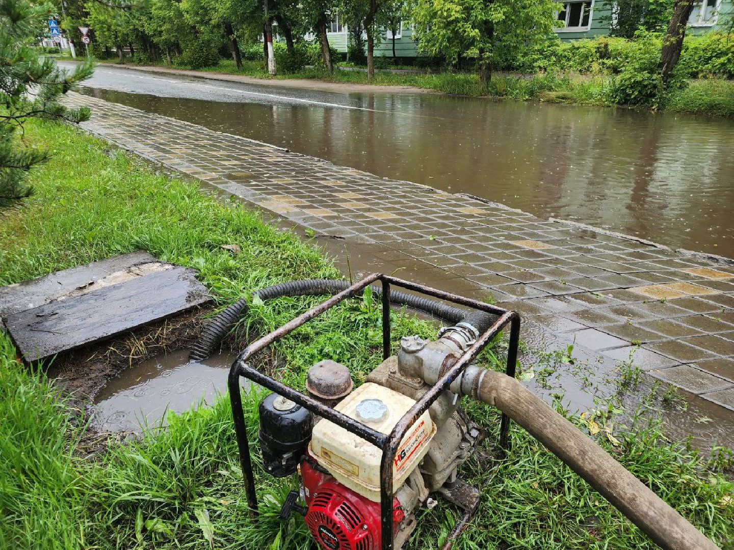 дождь, дороги, Лосино-Петровский
