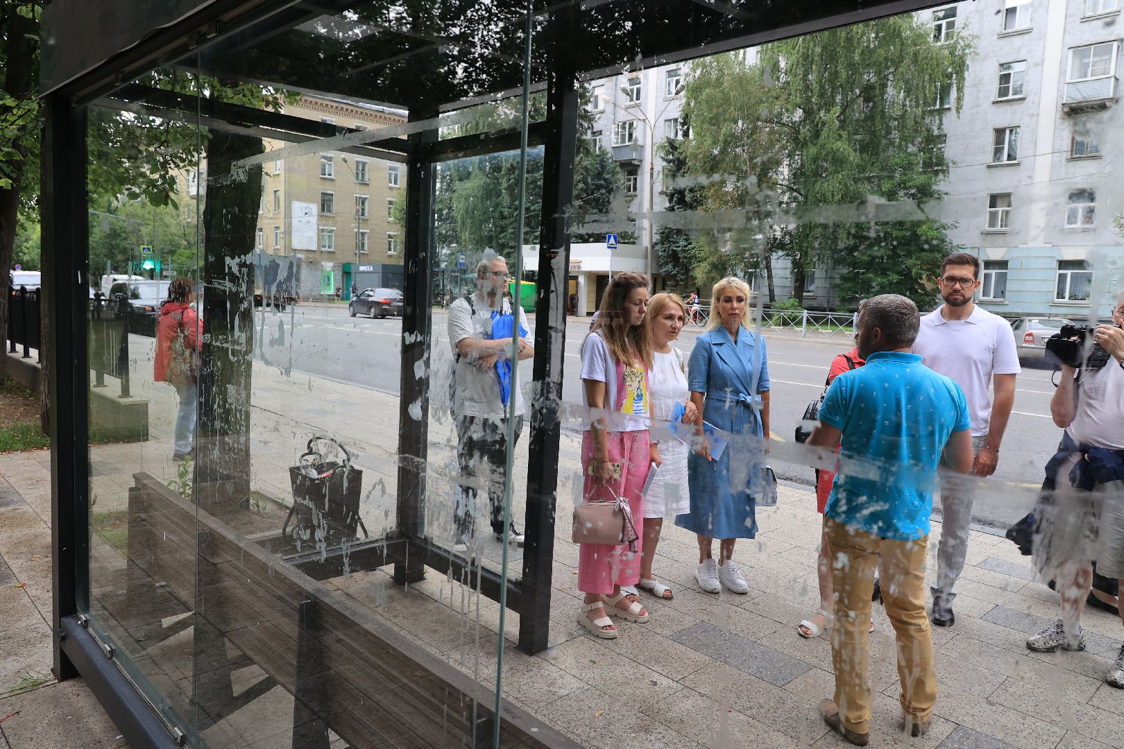 остановочный павильон, замена стекол, безопасные дороги, Дзержинский