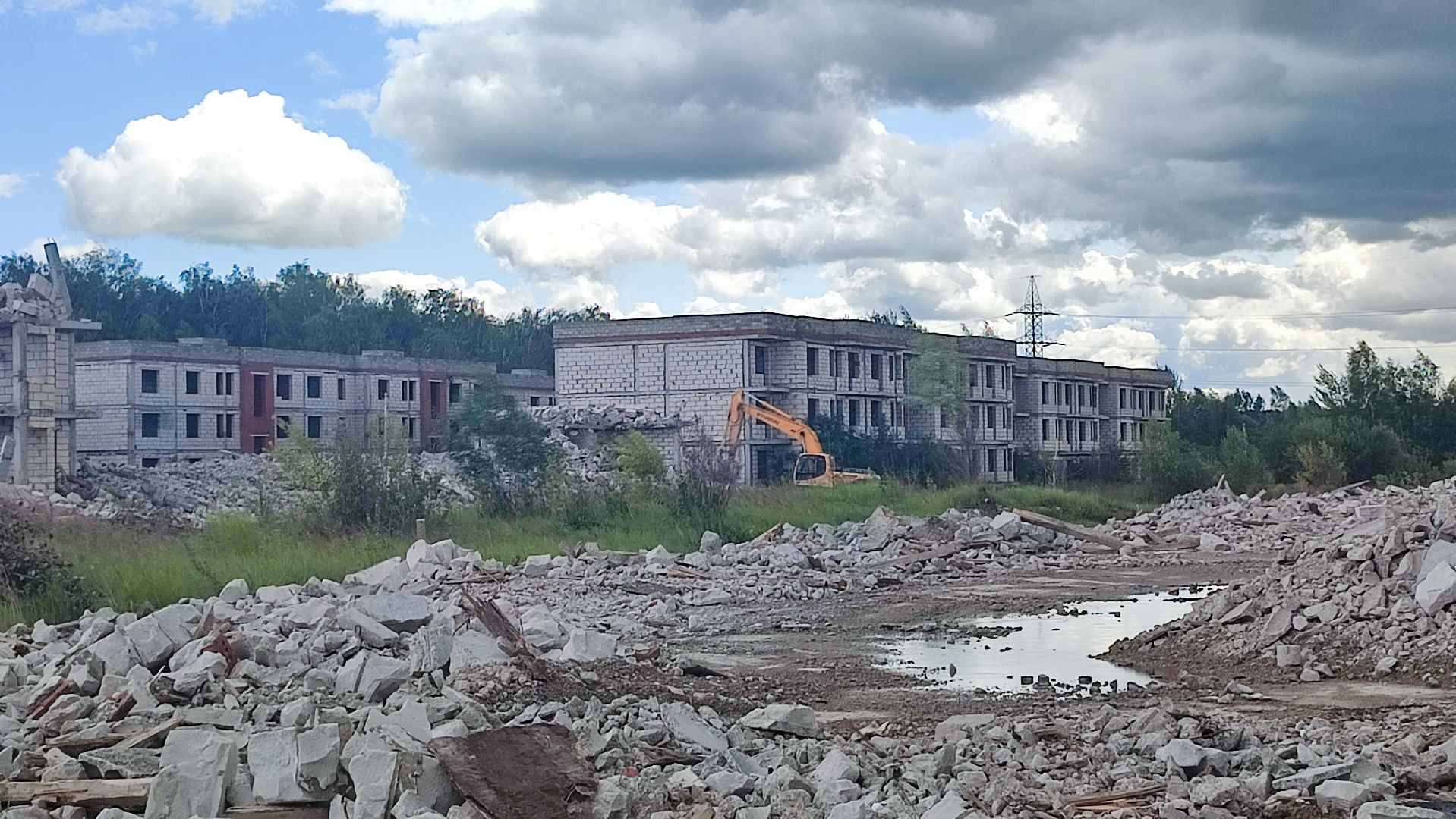 Кашира, снос, объект незавершенного строительства, жилой комплекс