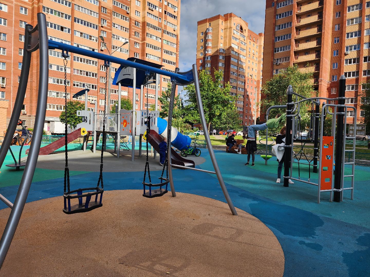 Домодедово, детская площадка, игровые элементы, губернаторская площадка, дети, комфортная среда