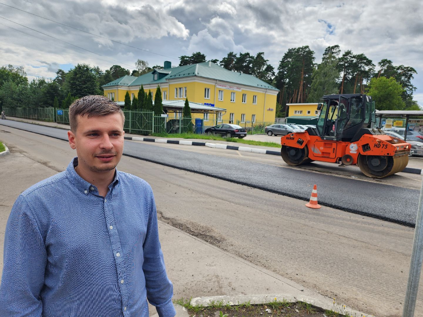 дороги, строительство дорог, серпухов, асфальт, асфальтирование дорог, улица октябрьская, улица бригадная,