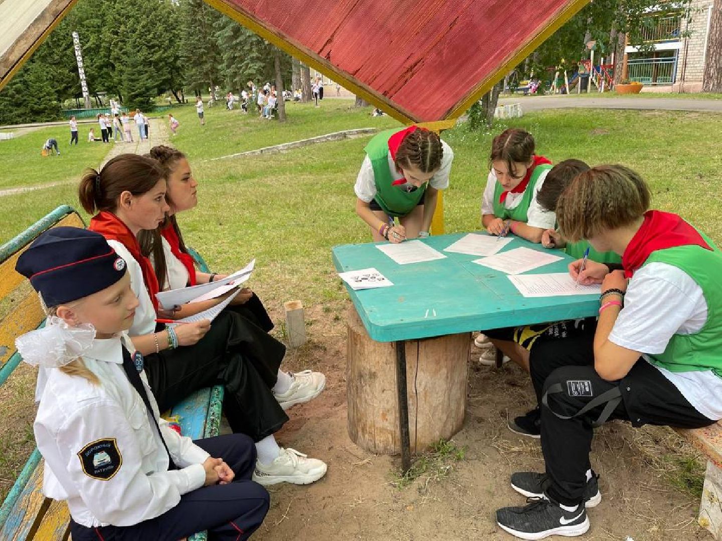 Детская безопасность, дети, лагерь, лето, Госавтоинспекция, Дубна