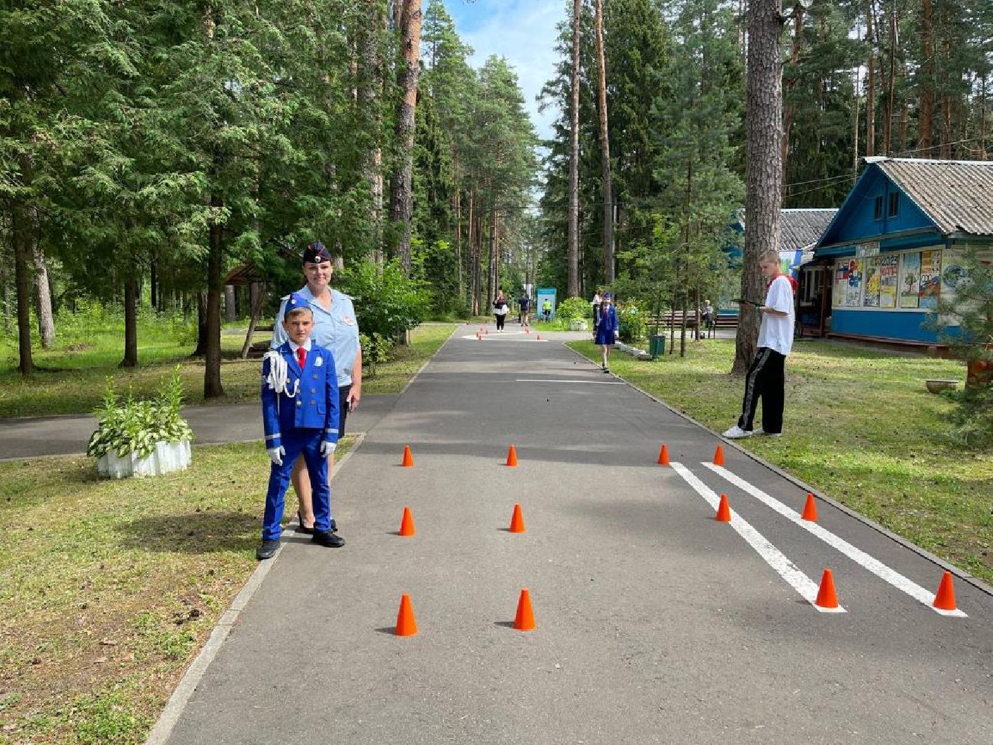 Детская безопасность, дети, лагерь, лето, Госавтоинспекция, Дубна