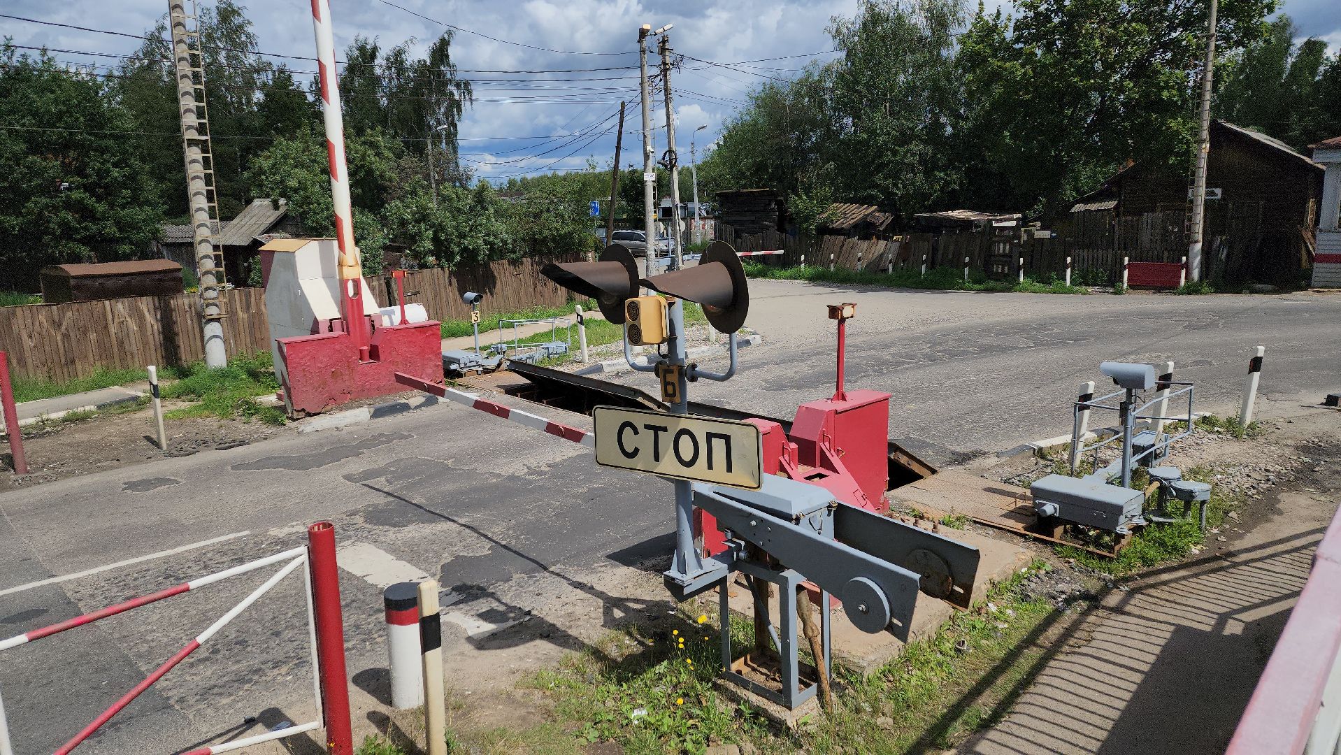 Перхушково, железная дорога, переезд, авария, ремонт,