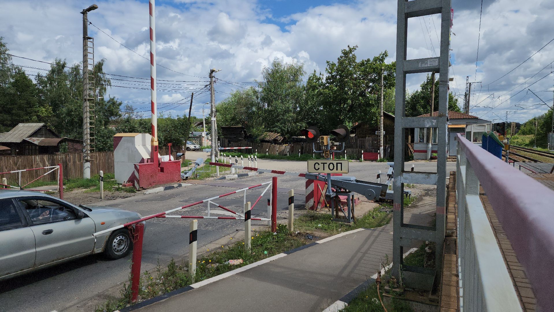 Перхушково, железная дорога, переезд, авария, ремонт,