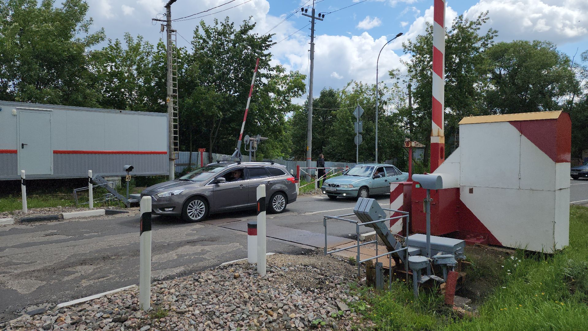Перхушково, железная дорога, переезд, авария, ремонт,