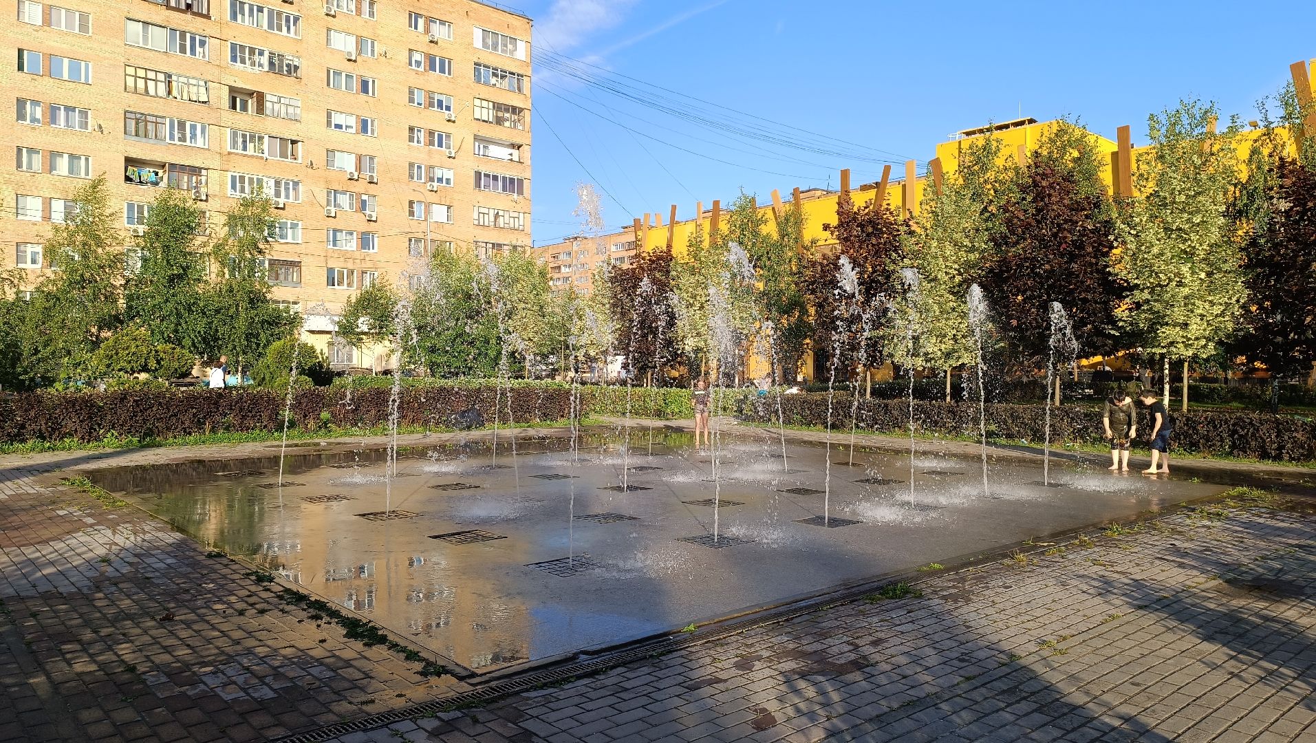 Лобня, парк, фонтан