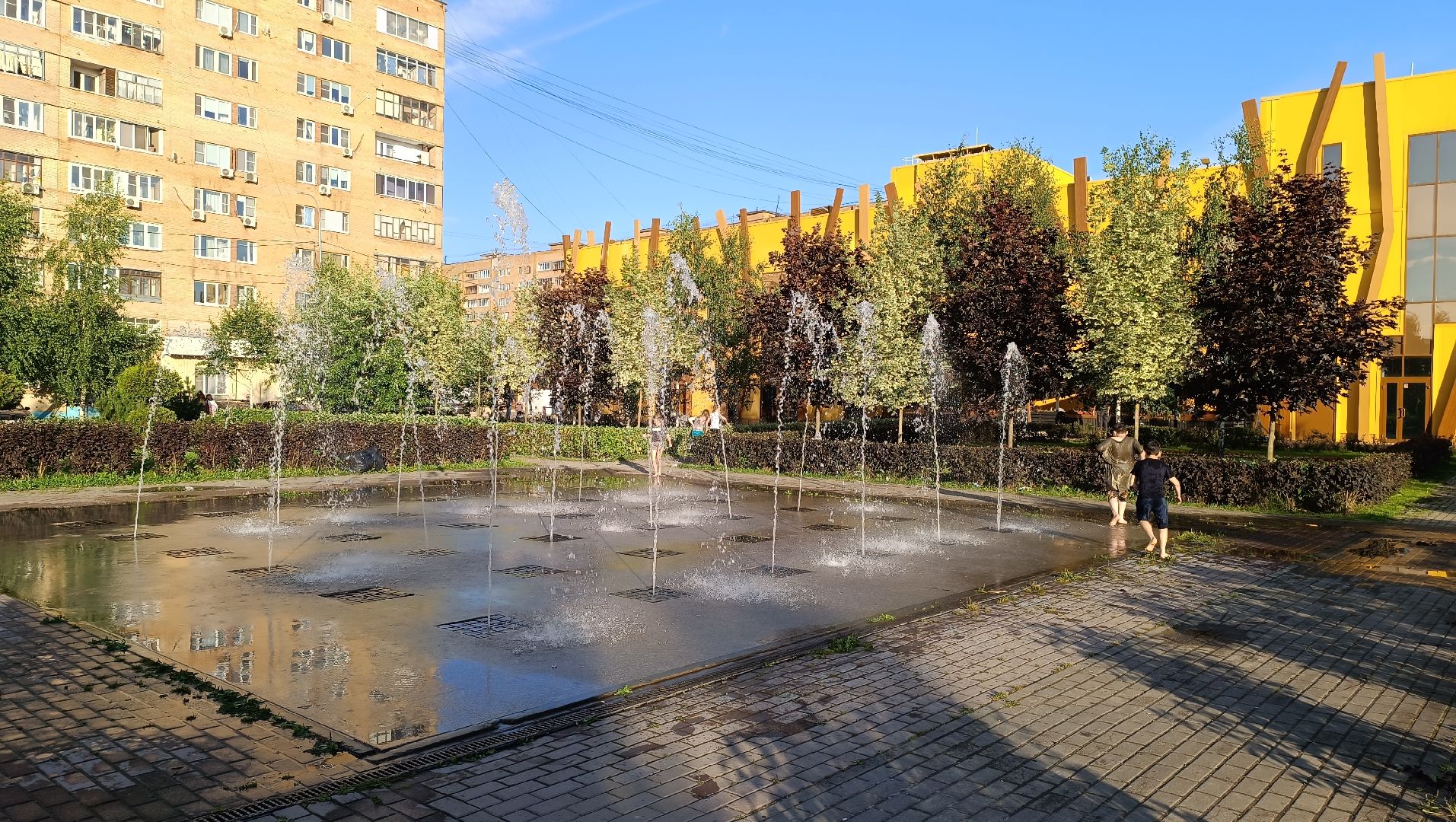 Лобня, парк, фонтан