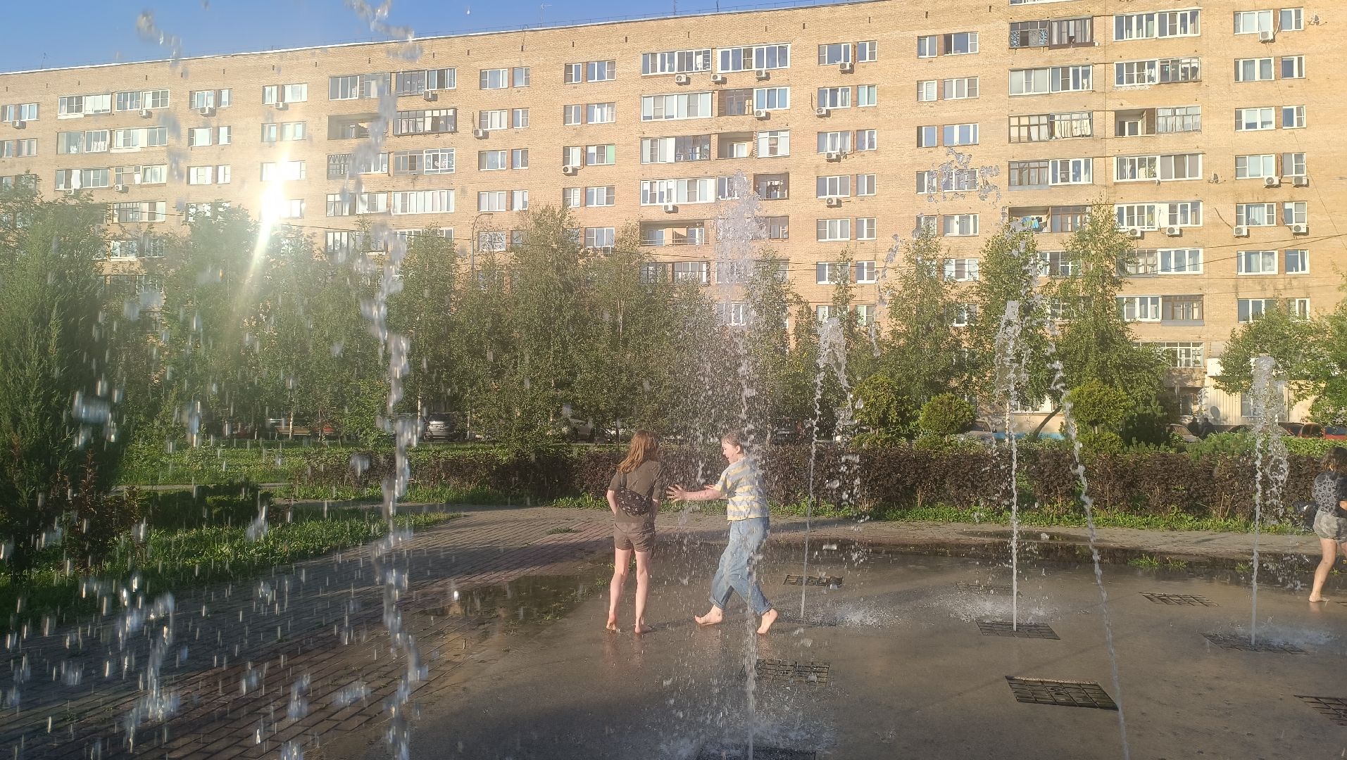 Лобня, парк, фонтан