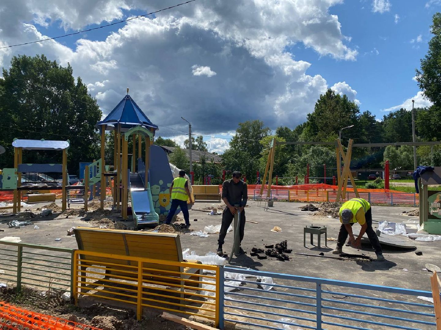 Чехов, благоустройство, детская площадка, дети, губернатор