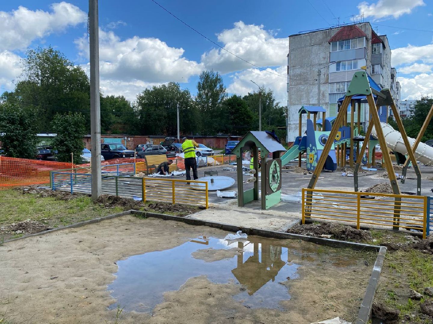 Чехов, благоустройство, детская площадка, дети, губернатор