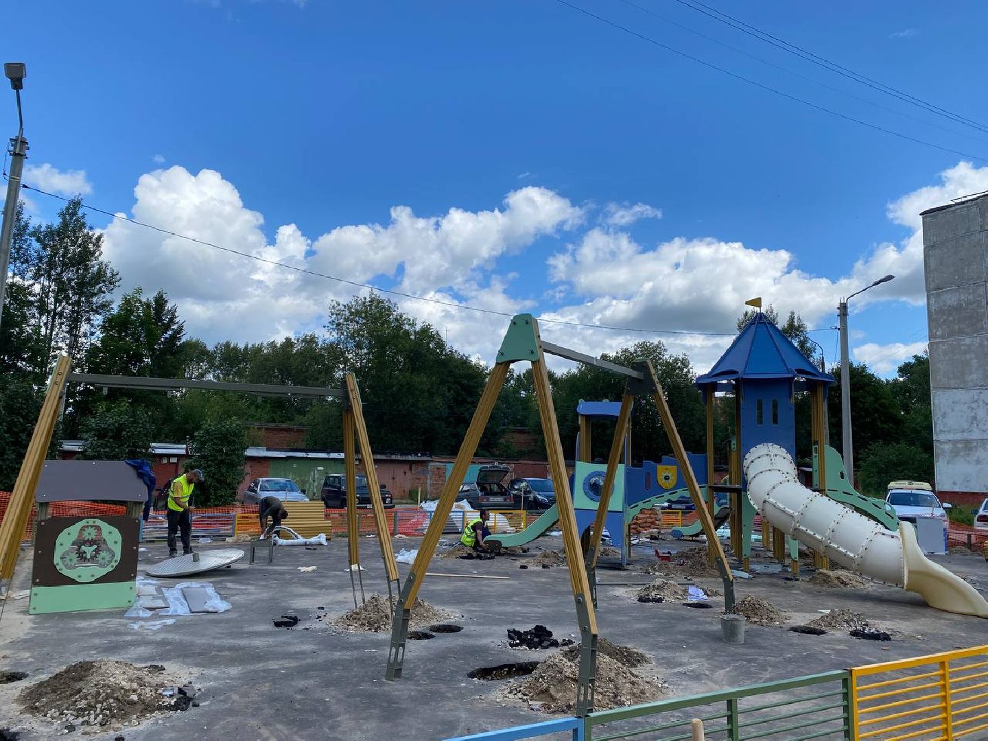 Чехов, благоустройство, детская площадка, дети, губернатор