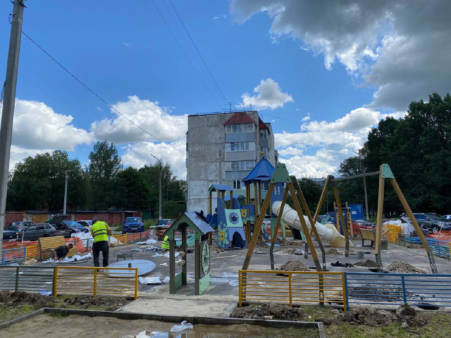 Чехов, благоустройство, детская площадка, дети, губернатор