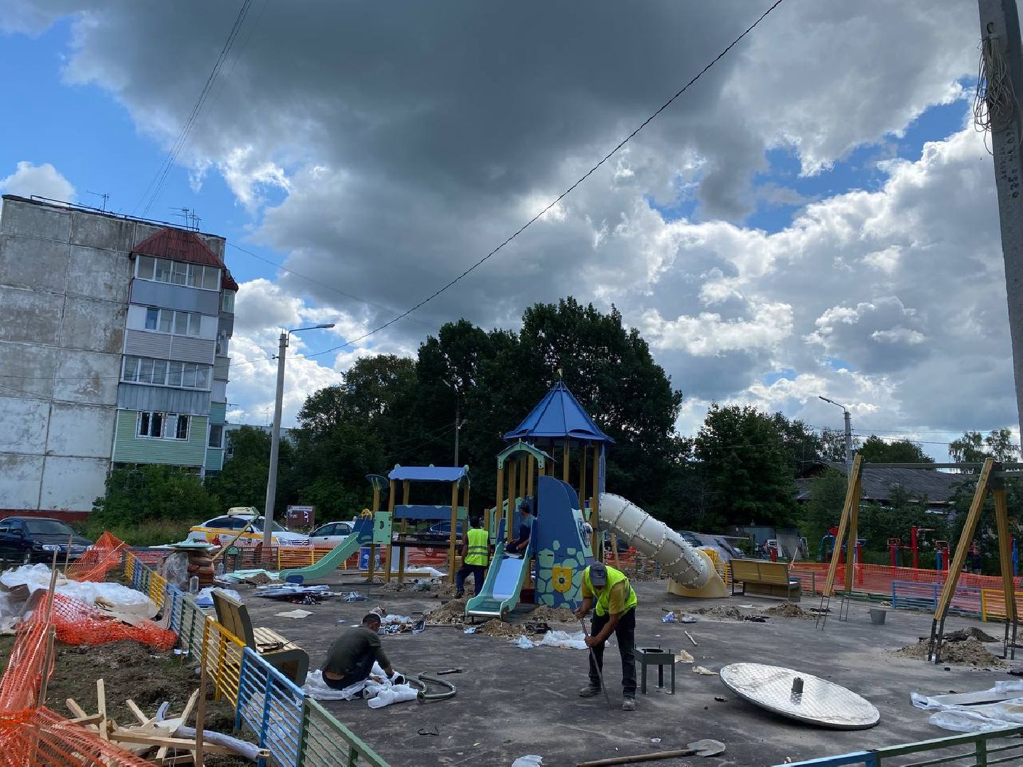 Чехов, благоустройство, детская площадка, дети, губернатор