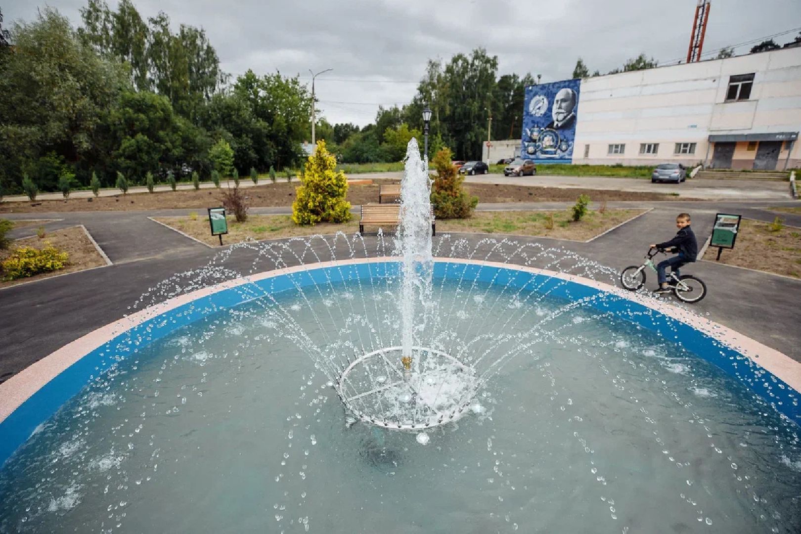 Благоустройство, сквер, Ликино-Дулево, Орехово-Зуево, фонтан
