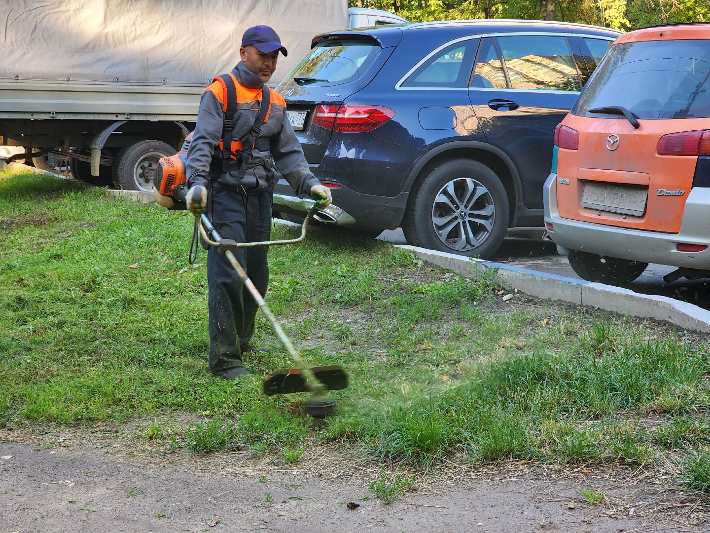 покос травы, Кузьминский лесопарк, благоустройство, Котельники